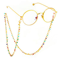 Gold Multi-Coloured Bead Sunglasses Chain - Franklins