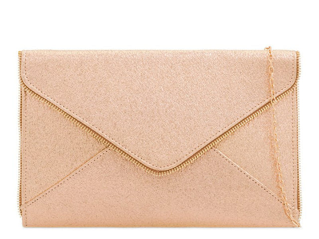 Gold Zip Clutch Bag - Franklins