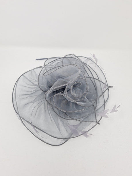 Grey Organza Fascinator - Franklins