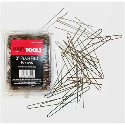 Hair Tools 3" Plain Hairstyling Pins 500 Box - Franklins