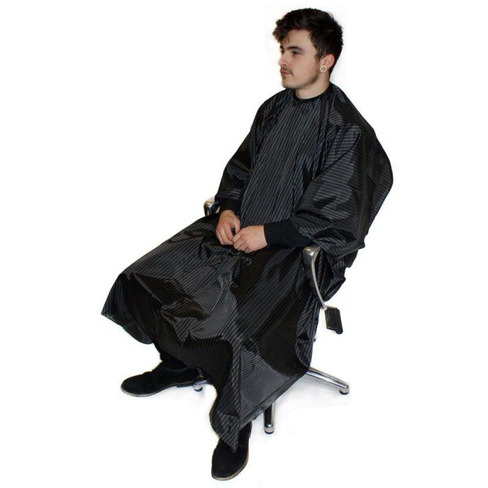 Hair Tools Pinstripe Barber Hairdressing Gown - Franklins