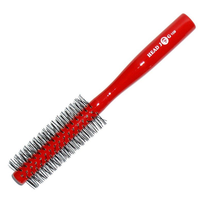 Head Jog Red Lacquer Wooden Radial Brush - Franklins