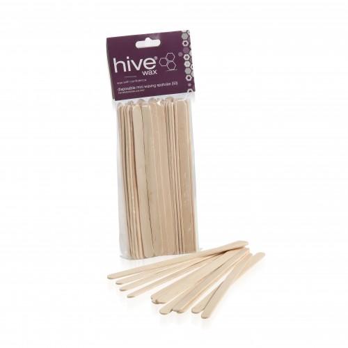 Hive Disposable Mini Wooden Waxing Spatulas (50) - Franklins