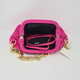 Hot Pink Towel Feel Gold Chain Handbag - Franklins