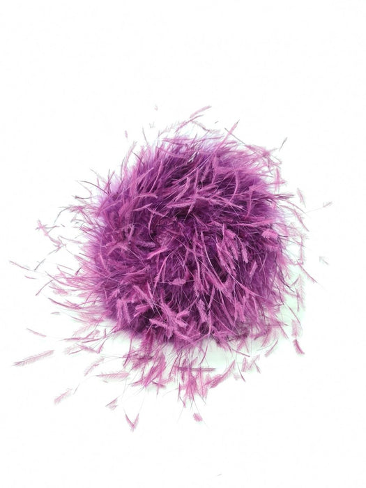 Hot Purple Soft Feather Pillbox Fascinator - Franklins