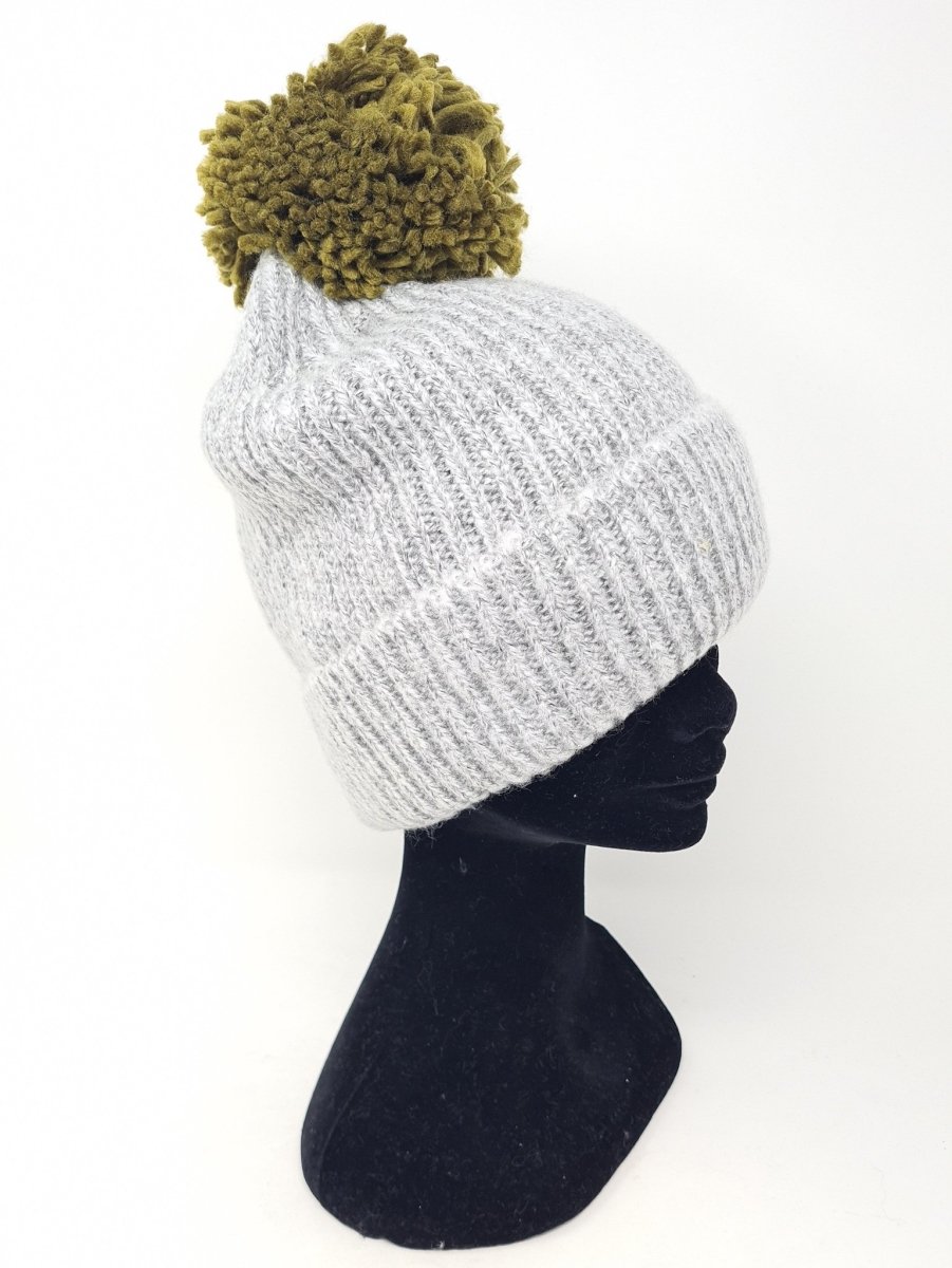 Ichi Knit Green Pom Pom Hat - Franklins