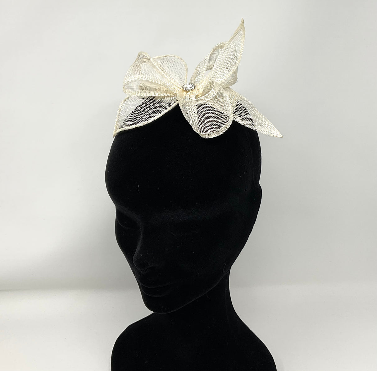 Alice Ivory Hair Slide Clip On Fascinator