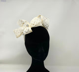 Ivory Belladonna Bow Hairband Fascinator