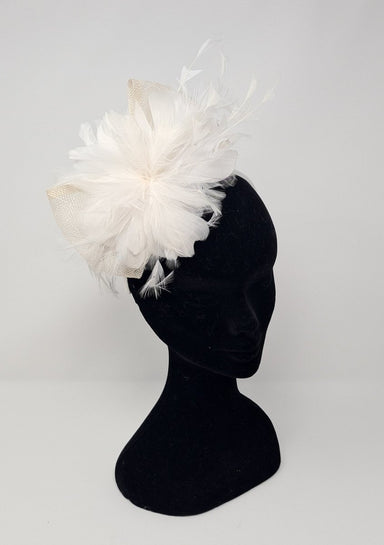 Ivory Bow Feather Hairband Fascinator - Franklins