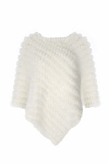 Ivory Faux Fur Poncho - Franklins