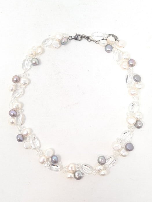 Ivory Mauve Pearl Necklace - Franklins