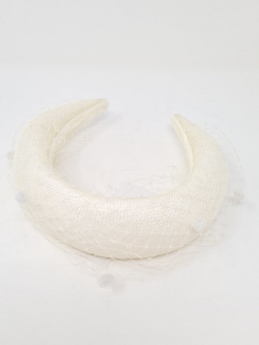 Ivory Net Headband Fascinator - Franklins