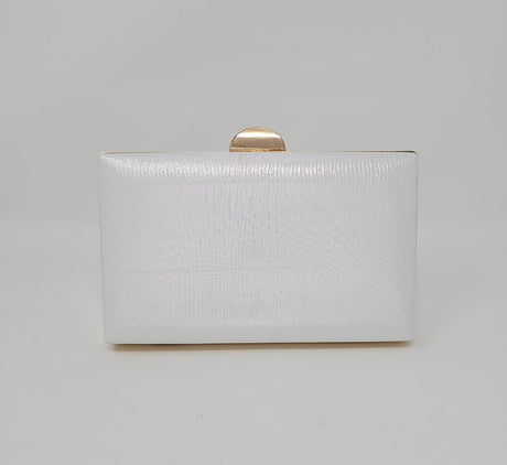 Ivory Shimmer Clutch Bag - Franklins