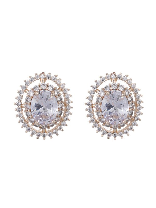 Karen Sampson Cubic Zirconia Gold Earrings - Franklins