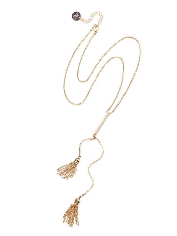 Karen Sampson Gold Duo Tassle Pendant Necklace - Franklins