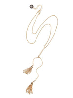Karen Sampson Gold Duo Tassle Pendant Necklace - Franklins