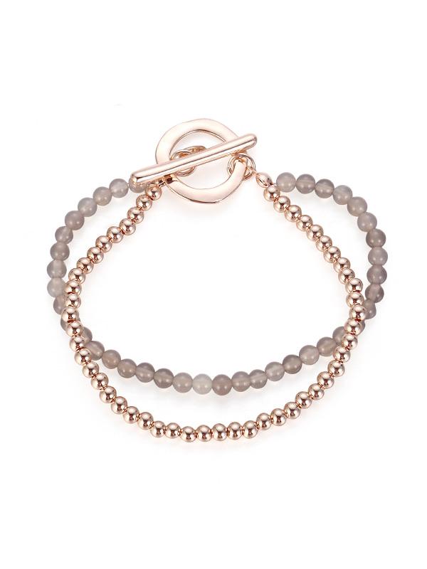 Karen Sampson Rose Gold Bead Bracelet - Franklins