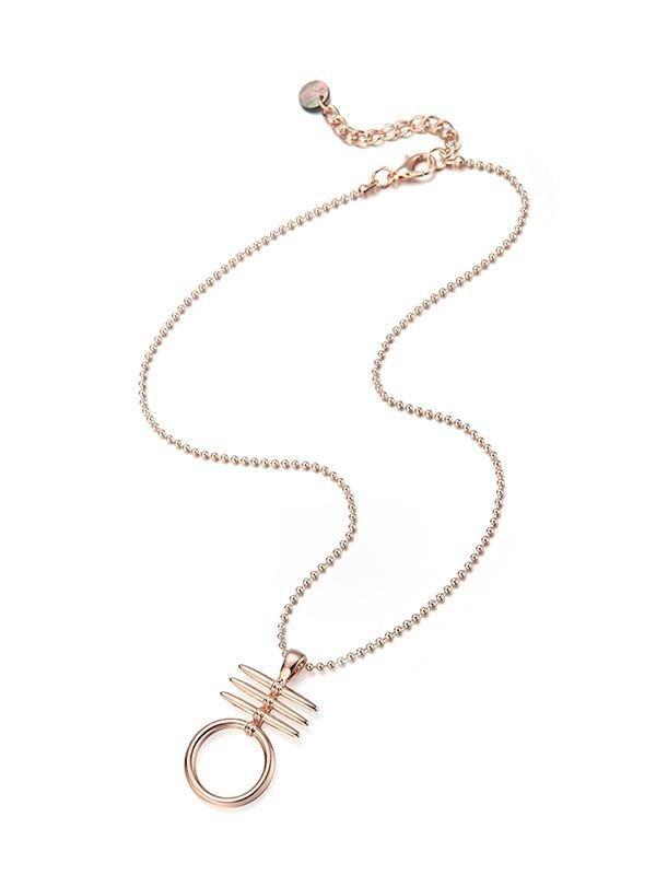 Karen Sampson Rose Gold Chain Pendant - Franklins