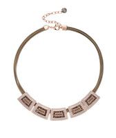 Karen Sampson Rose Gold Taupe Stone Necklace - Franklins