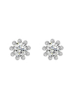 Karen Sampson Silver Diamanté Stud Earrings - Franklins