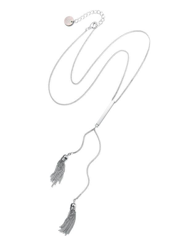 Karen Sampson Silver Tassle Duo Pendant Necklace - Franklins