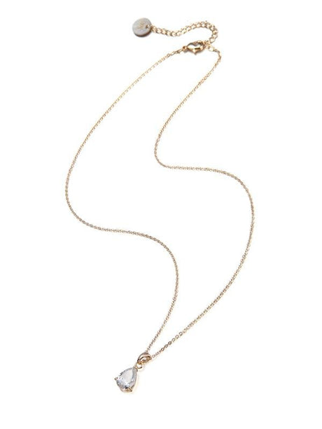 Karen Sampson Yellow Gold Tear Drop Pendant Necklace - Franklins