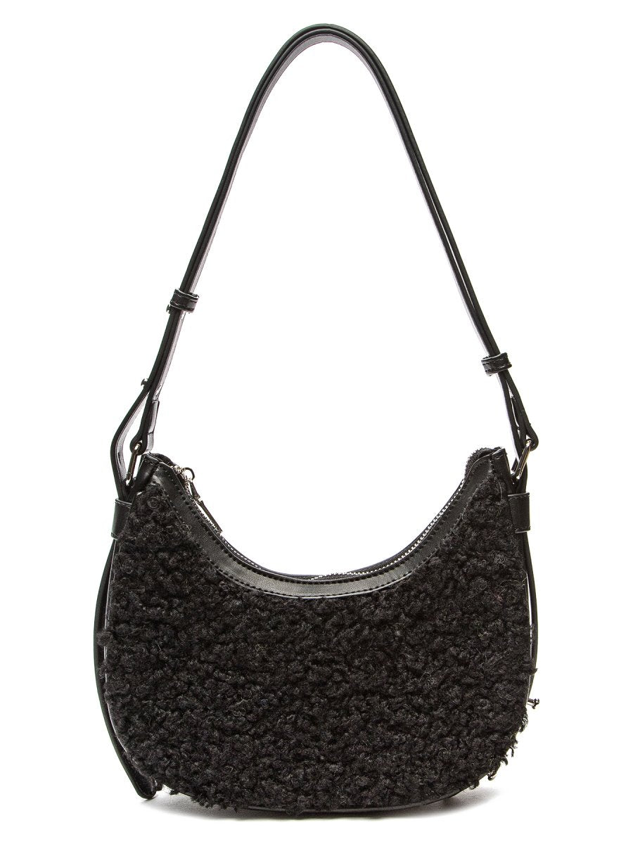 Keddo Couture Black Faux Wool Handbag - Franklins