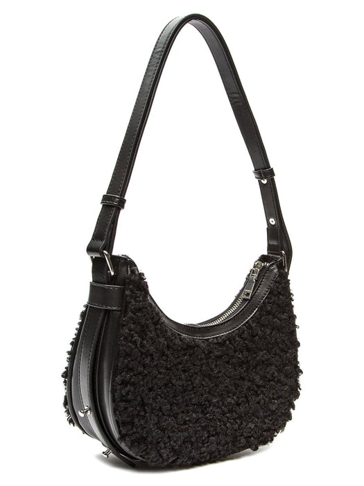 Keddo Couture Black Faux Wool Handbag - Franklins