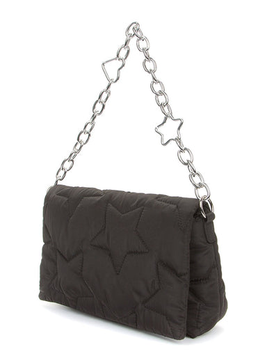 Keddo Couture Black Star Embossed Puffy Padded Handbag - Franklins