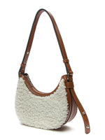 Keddo Couture Cream & Brown Faux Wool Handbag - Franklins