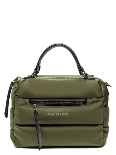 Keddo Couture Khaki Green Puffy Padded Handbag - Franklins