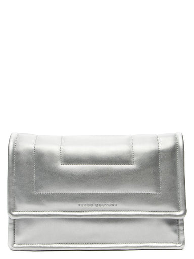 Keddo Couture Silver Faux Leather Quilted Handbag - Franklins