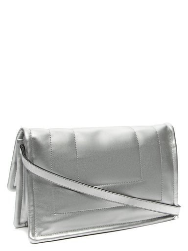 Keddo Couture Silver Faux Leather Quilted Handbag - Franklins