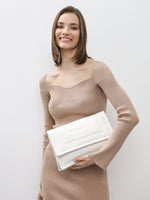 Keddo Couture White Faux Leather Quilted Handbag - Franklins