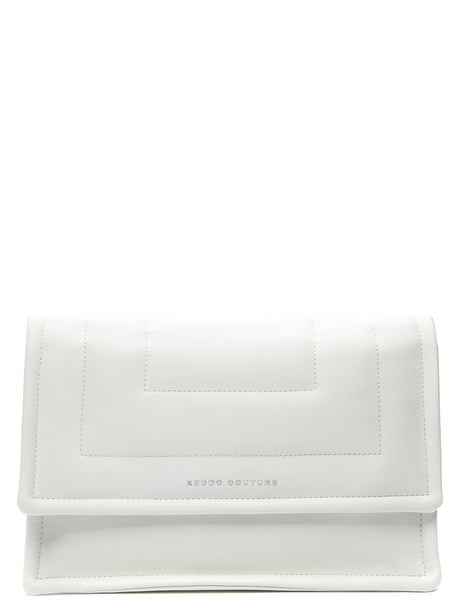 Keddo Couture White Faux Leather Quilted Handbag - Franklins