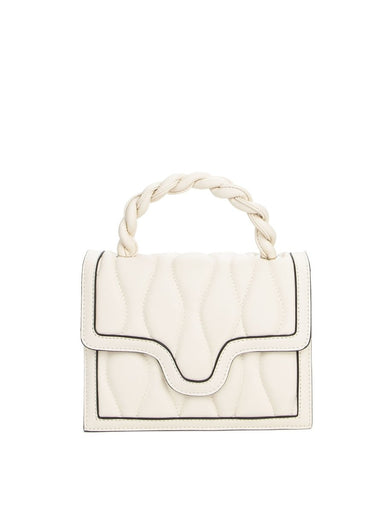 Keddo Ivory Quilted Handbag - Franklins
