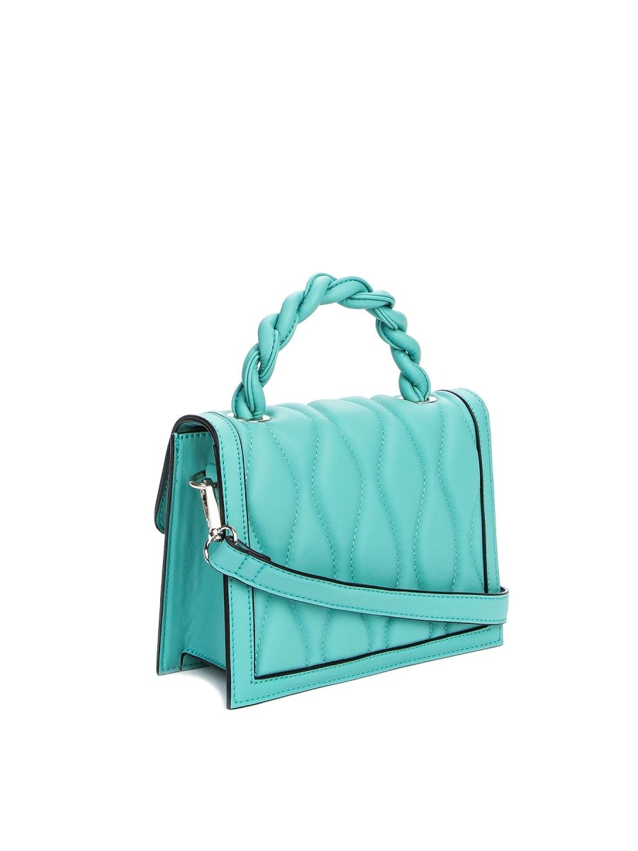 Keddo Turquoise Quilted Handbag - Franklins