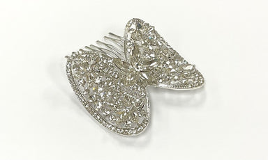 Large Crystal Butterfly Hair Comb - Franklins