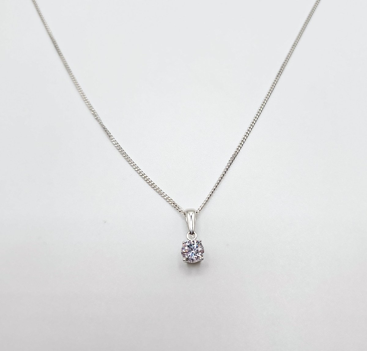 Paragon Large White Gold Amethyst Necklace