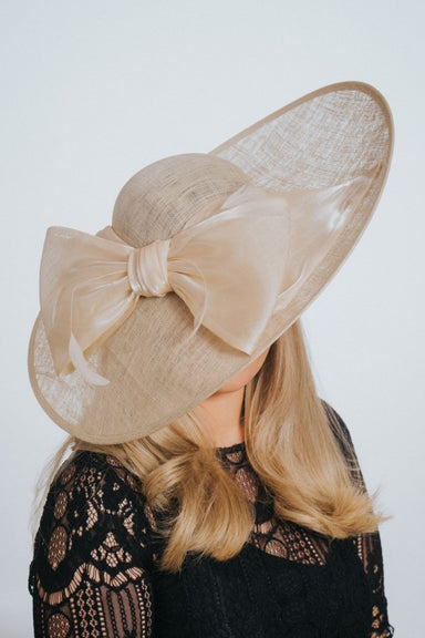 Large Hat with Organza Bow - Franklins