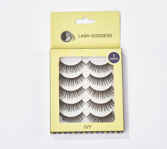 Lash Goddess Volume Strip Eyelashes IVY 5 Pack - Franklins