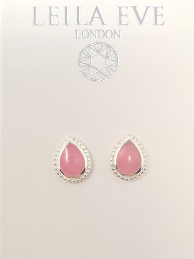 Leila Eve Pink Stone Stud Earrings - Franklins