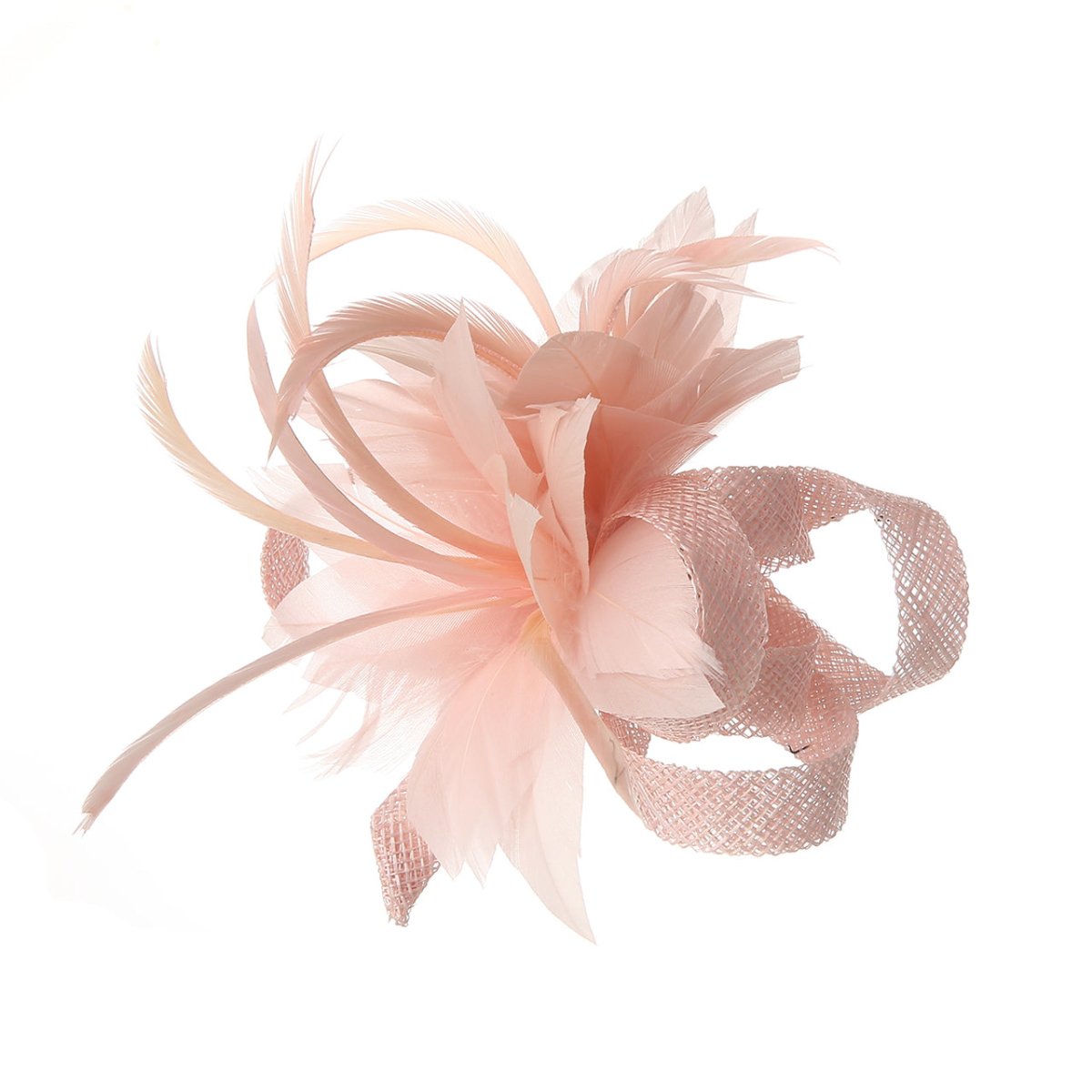 Light Pink Feather Slide Hair Clip - Franklins