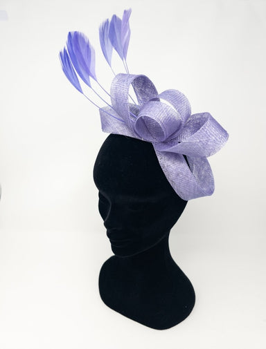 Lilac Looped Feather Fascinator - Franklins