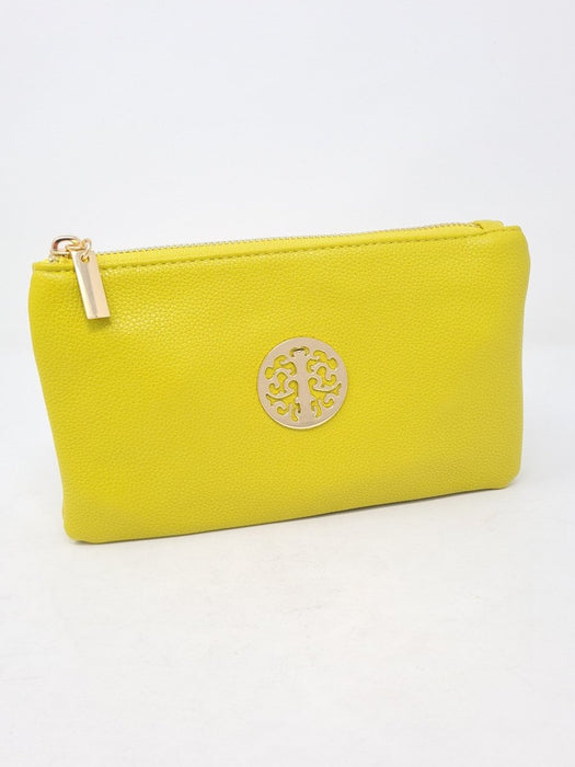 Lime Yellow & Gold Cross Body Handbag - Franklins