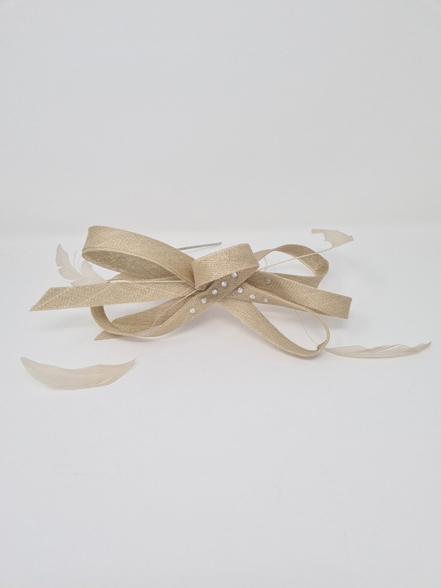 Loop Bow Diamante Fascinator - Franklins