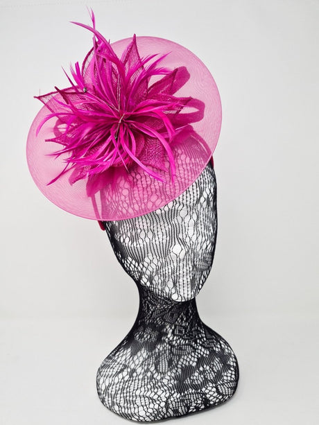 Magenta Floral Halo Fascinator - Franklins