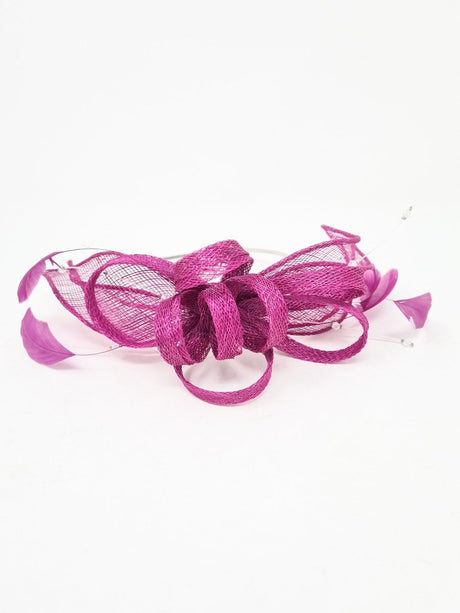 Magenta Pink Hairband Loop Fascinator - Franklins