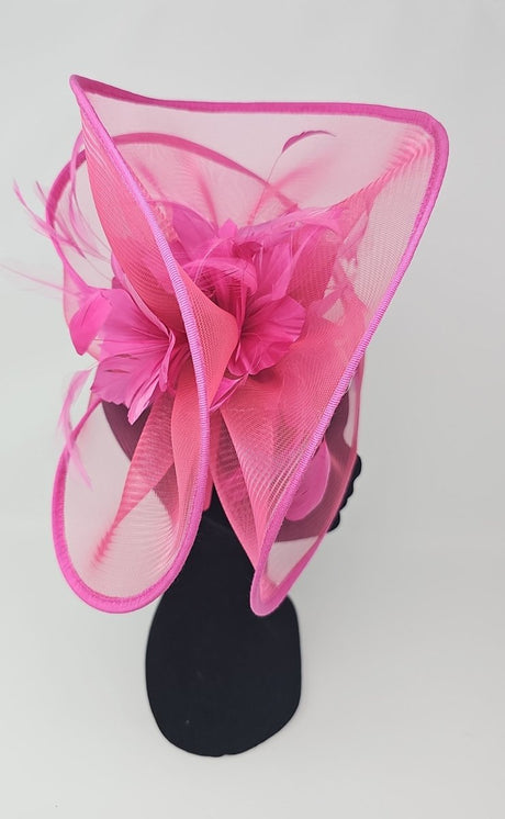 Magenta Pink Net Large Fascinator - Franklins