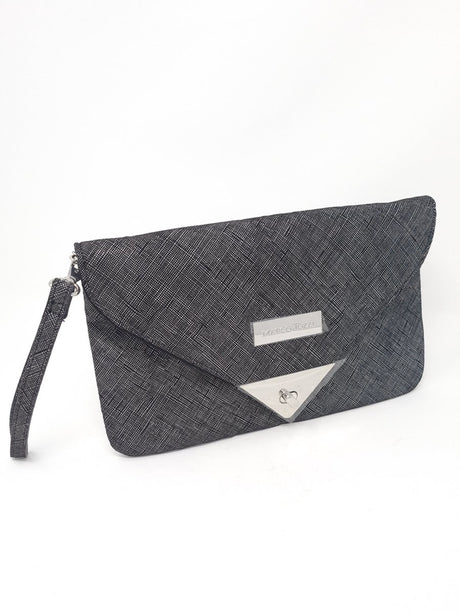 Marco Tozzi Black & Silver Clutch Bag - Franklins